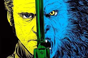 Amazing four colour poster design from one of our favourite illustrators, Andrew Barr!